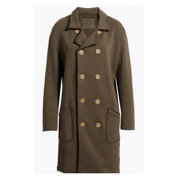 Frank & Eileen BELFAST Sweatshirt Coat New Olive GreenColor $398MSRP